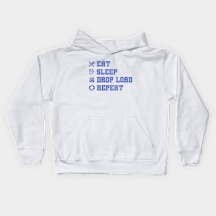 Eat Sleep Drop Load Repeat Kids Hoodie